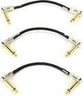 BOSS BPC-4-3 Patch Cable 4 in (3 Pack) - Slim Pancake Patch Leads