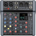 A-Series 6-Channel Professional Mixer for Recording & DJ - 48V Phantom