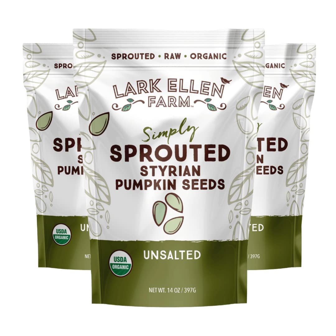 Lark Ellen Farm Sprouted Organic Pumpkin Seeds - 3 Pack