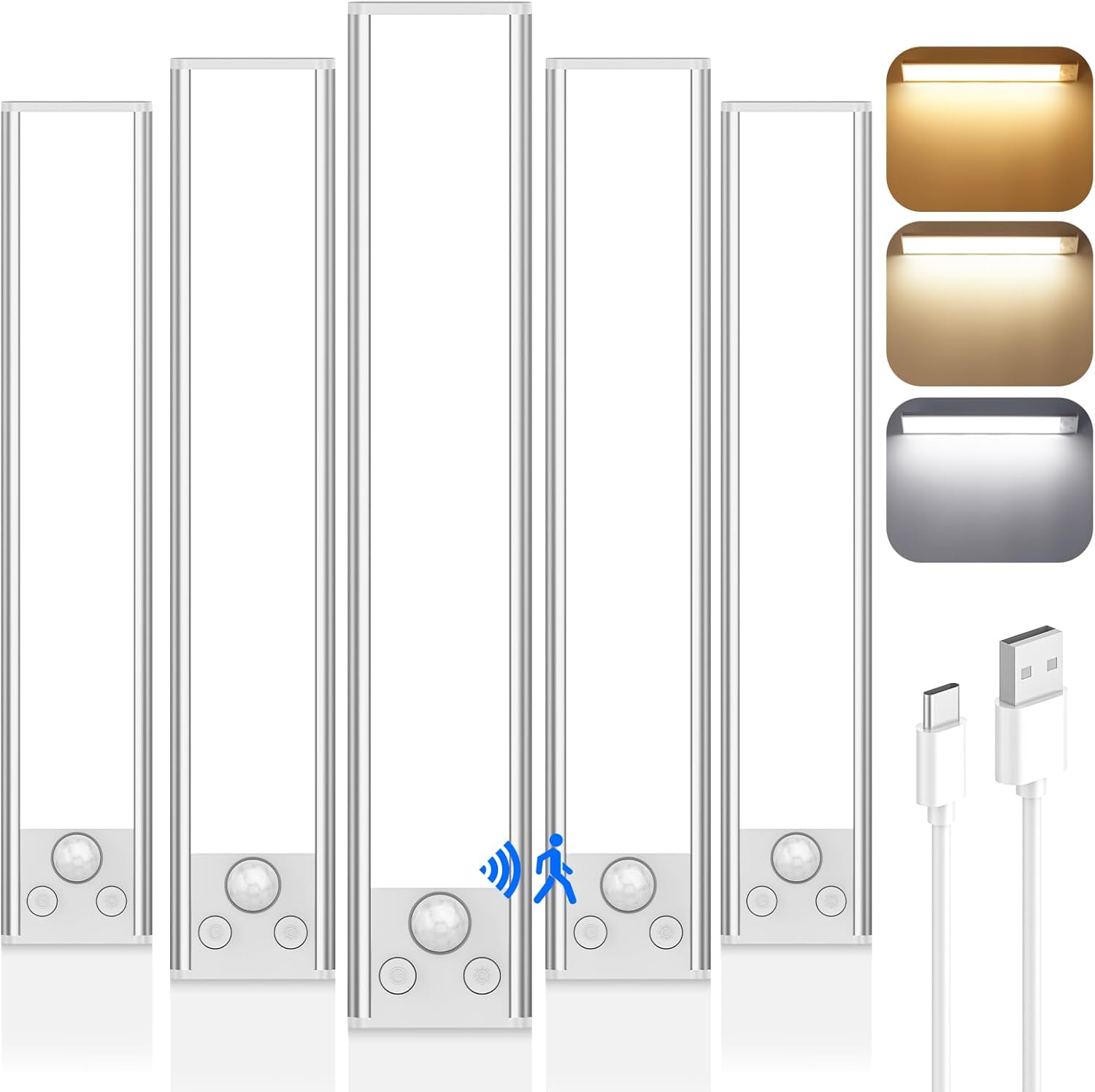 12in Wireless Under Cabinet Lighting with Motion Sensor and Dimming