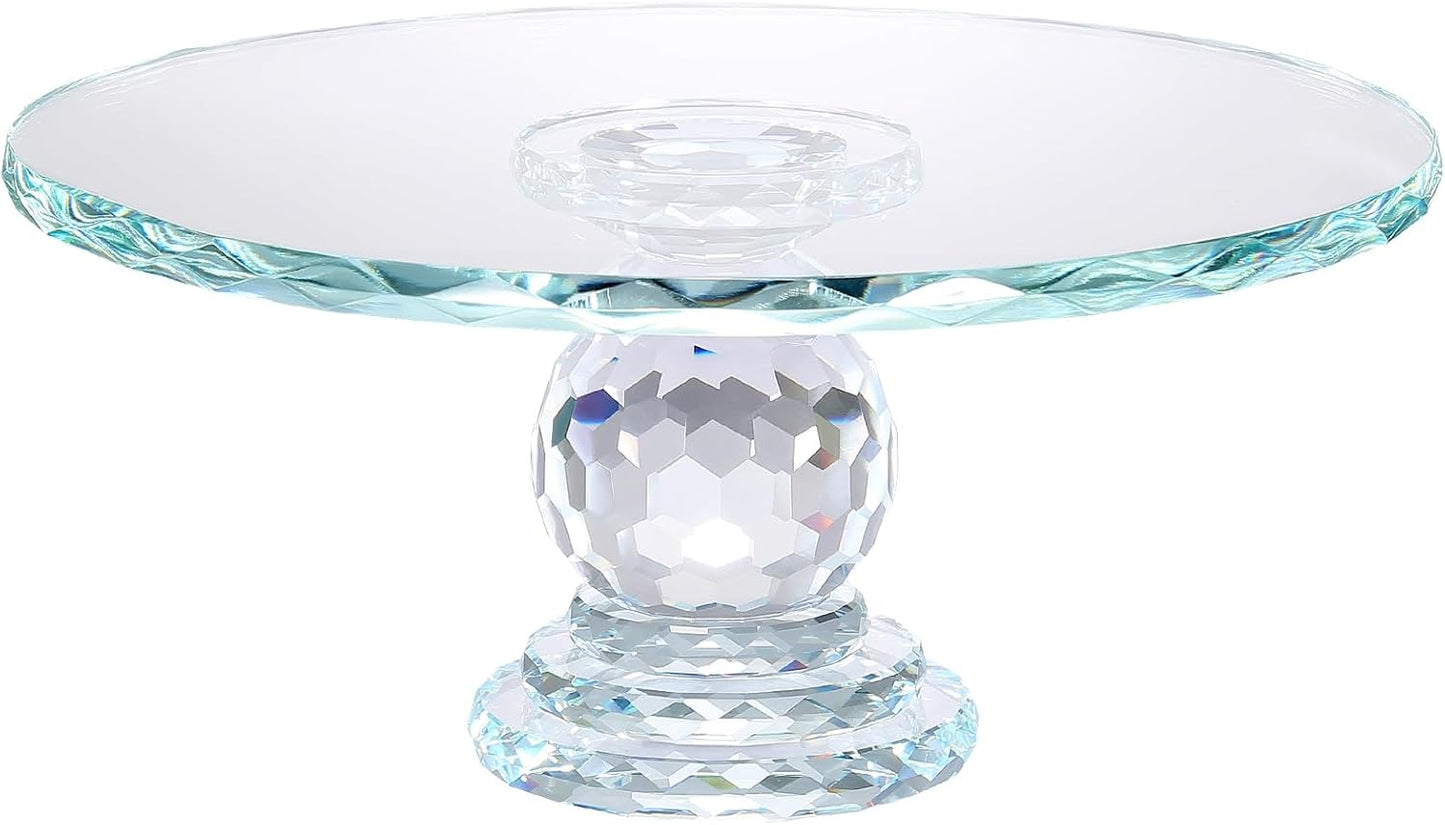 Uten Crystal Glass Cake Stand for Elegant Dessert Display