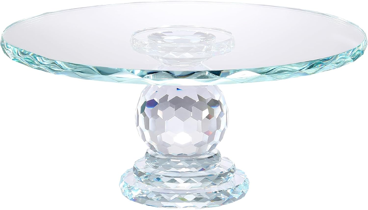 Uten Crystal Glass Cake Stand for Elegant Dessert Display