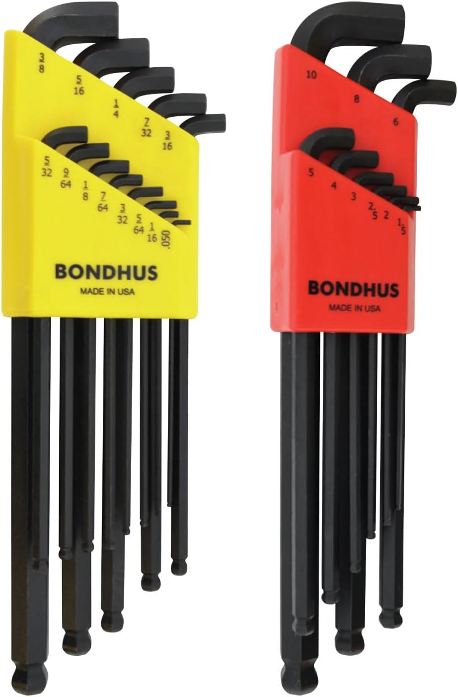 Bondhus Stubby Ball End Hex Key Set for Tight Spaces and Durability