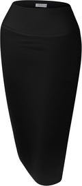 Reg and Plus Size Pencil Skirts for Women Below The Knee - Sleek