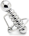 Ribbed Sleek and Slender Penis Plug (12mm) - Beginner Friendly