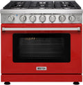 36 in Professional Freestanding Gas Range with 6 Burners - Powerful