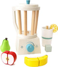 Wooden Toy Smoothie Maker Set - 14 pcs Kids Kitchen Accessories