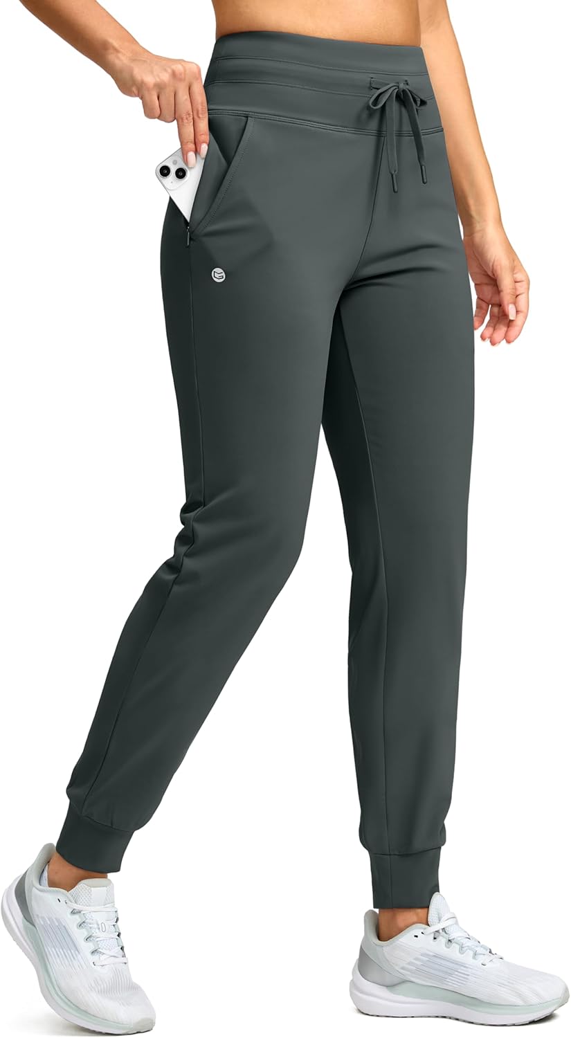 G Gradual Women's Fleece Lined Joggers for Winter Comfort