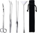 15in Aquascaping Tools 4 in 1 Long Aquarium Tweezers Scissors Spatula