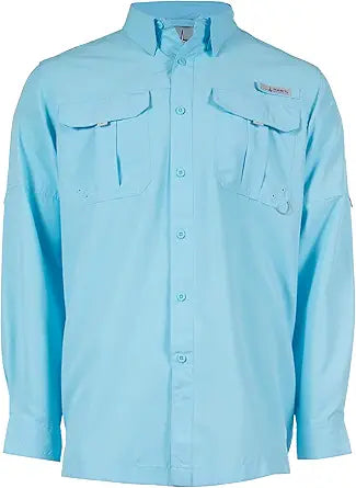 HABIT Men's Fourche Mountain Long Sleeve River Guide Fishing Shirt