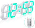 EDUP HOME 3D LED Wall Clock 15ft - 7 Colors with Remote Control