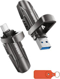 MOVE SPEED 256GB Thumb Drive USB 3.2 Gen2 Type-C - Fast Dual Interface