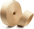 Heavy Cotton Webbing 1 1/4 in x 50 yd Tan - Durable Luxury Strap