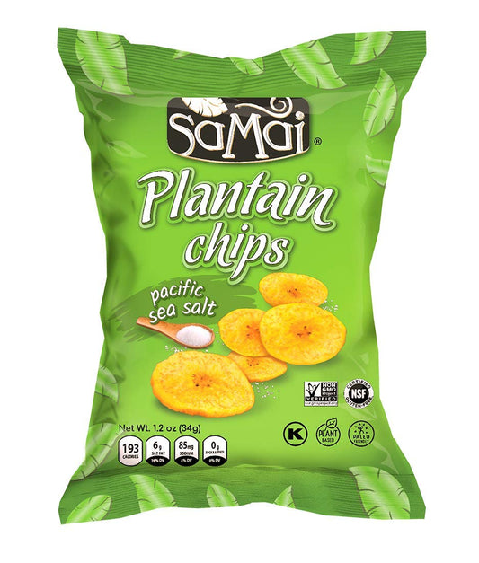 SAMAI Pacific Sea Salt Plantain Chips - Gluten Free & Tasty Snack