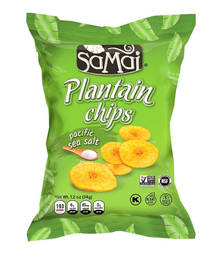 SAMAI Pacific Sea Salt Plantain Chips - Gluten Free & Natural