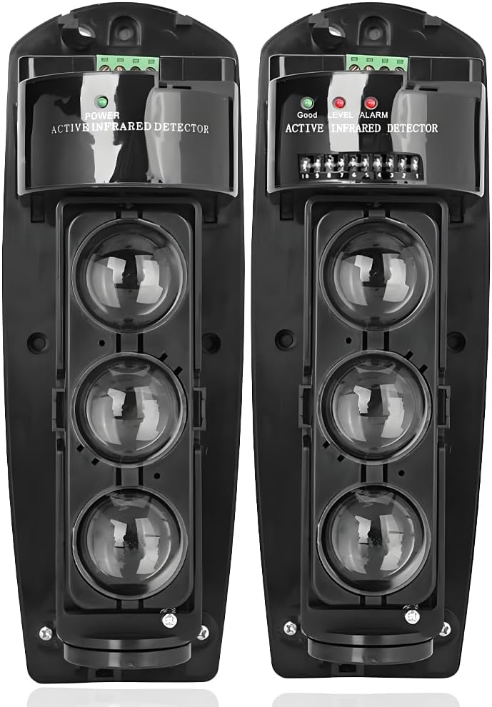 Triple Beam Alarm Photoelectric Beam Sensor for Security Systems