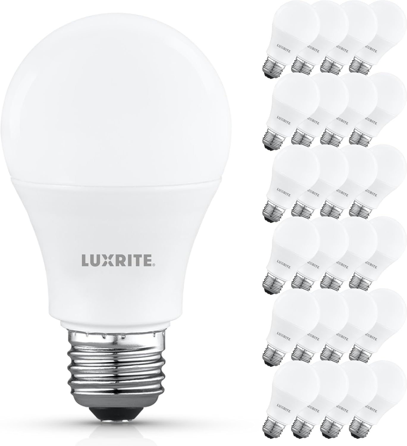 LUXRITE A19 LED Light Bulb 75 Watt Equivalent for Energy Savings