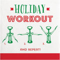 Festive Funny Christmas Cocktail Napkins - 40-Pack Disposable Party Supplies
