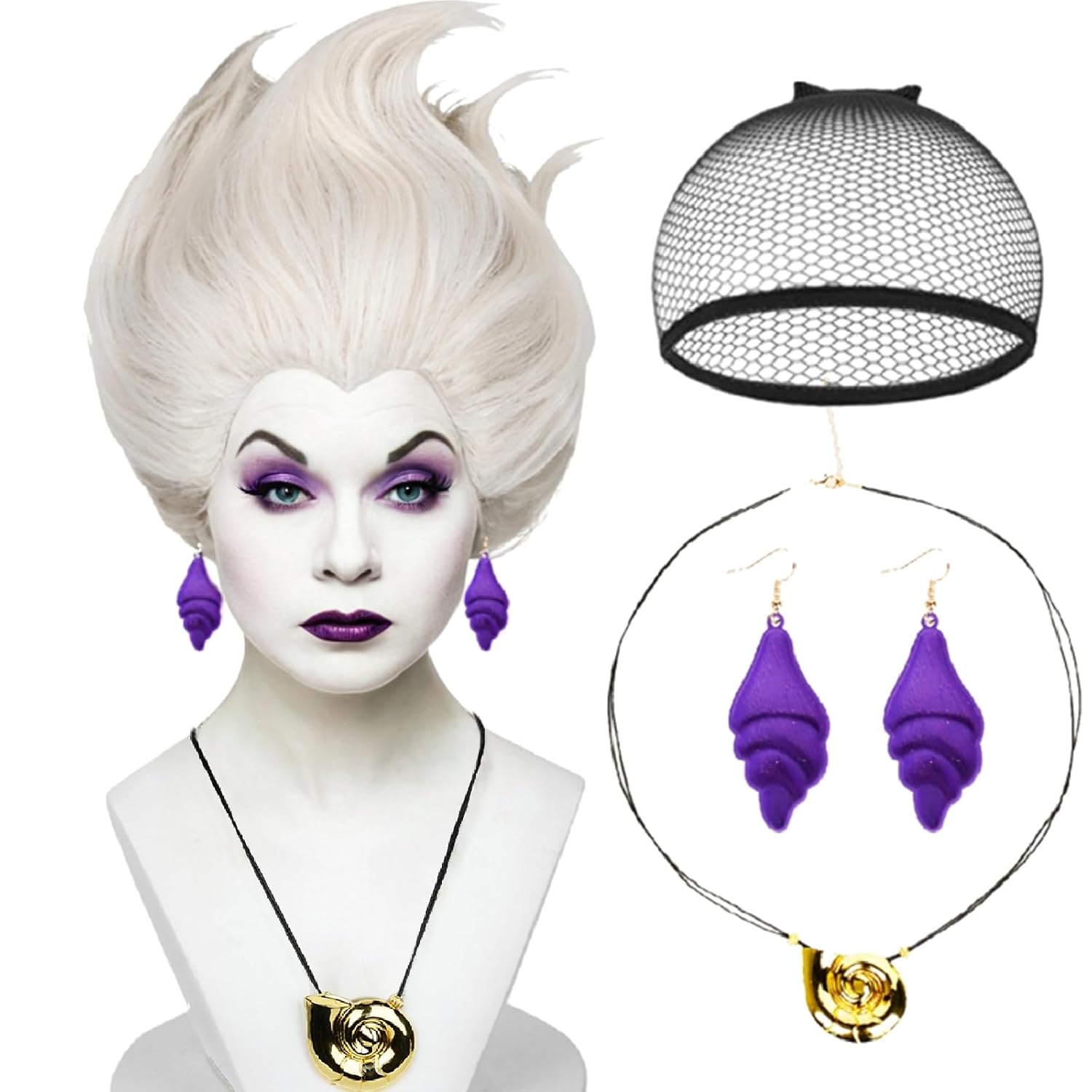 Sea Witch Wig and Accessories for Stunning Cosplay Looks