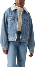 Levi's Womens 90s Sherpa Trucker Jacket - Relaxed Retro Warmth