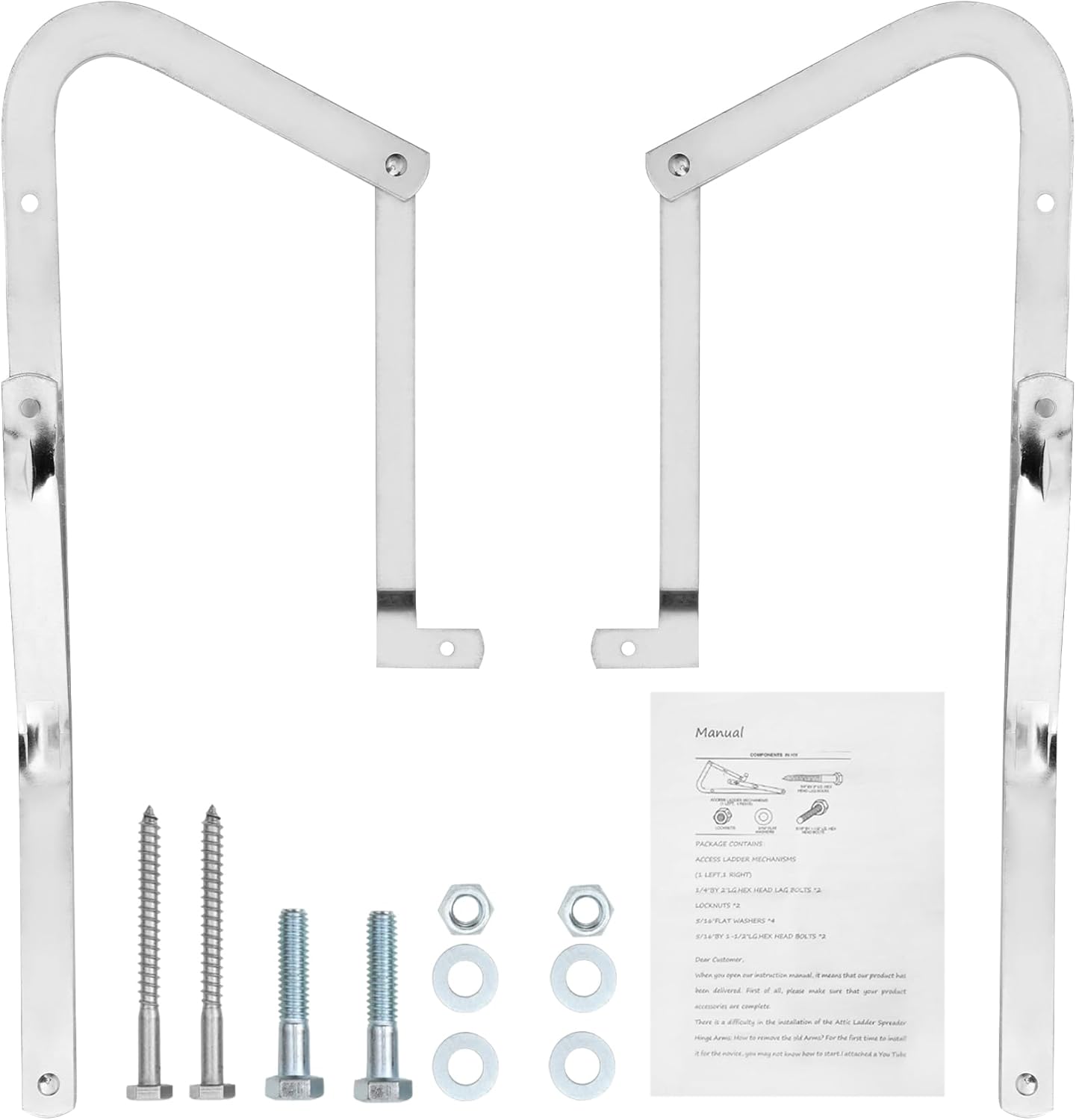 55-1 Attic Ladder Spreader Hinge Arms for Werner Models