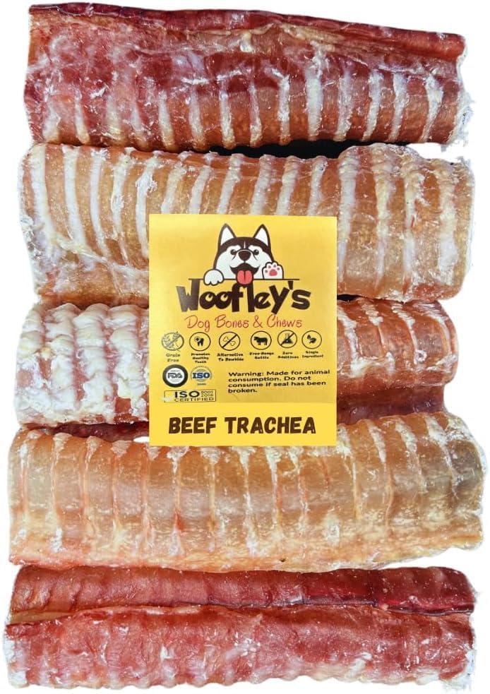 Woofley's Beef Trachea Treats for Dogs - Natural Joint Health