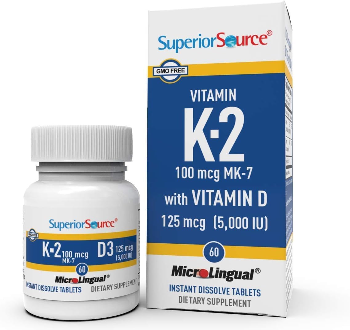 Bone & Heart Health Combo: Superior Source K2 + D3
