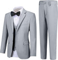 Boy Suits 5 Pieces Formal Suit Set with Adjustable Waist (Style 32Q1)