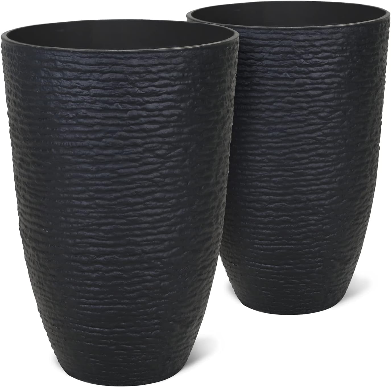 WORTH Garden 21 H Tall Planters 2 Pack for Outdoor Plants