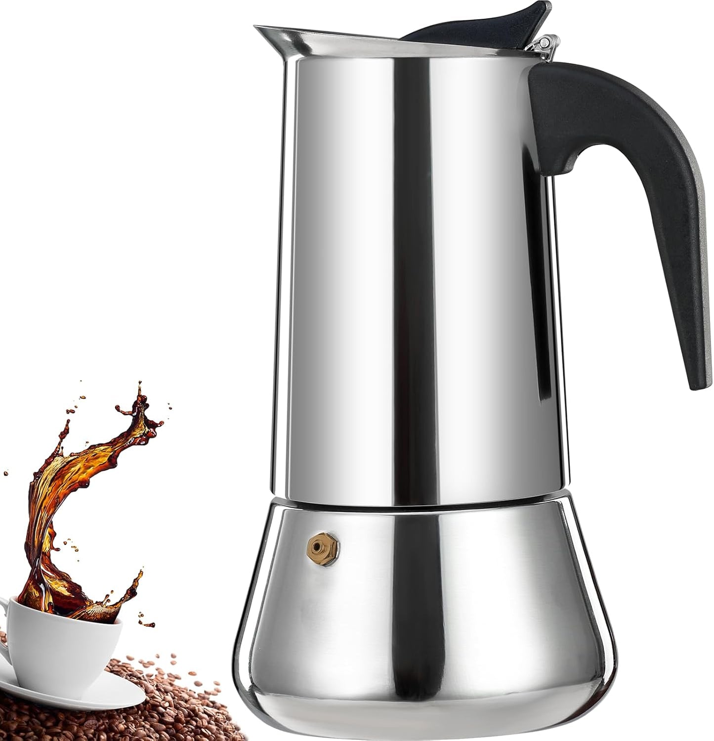 DITOSH Stainless Steel Moka Pot - Rich Espresso Anywhere!