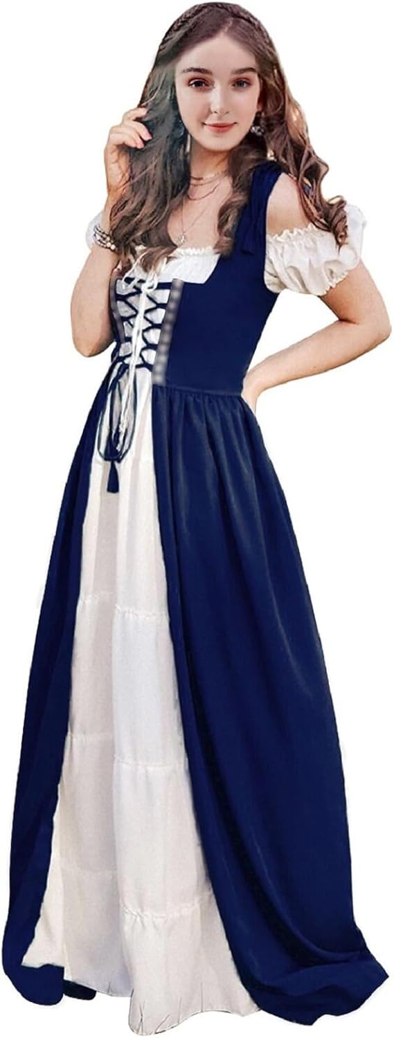 Abaowedding Renaissance Costume Women Medieval Dress for Events