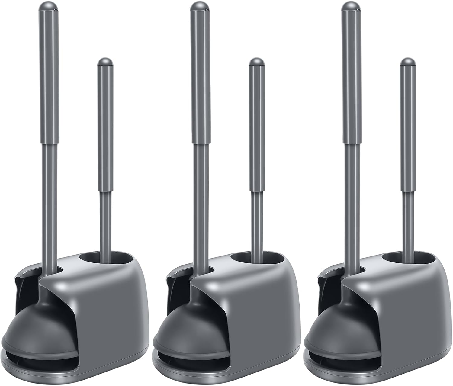 SetSail Toilet Brush and Plunger Set for Deep Cleaning Needs