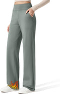 G4Free Women Fleece Lined Wide Leg Pants - Warm, Work-Ready Women's