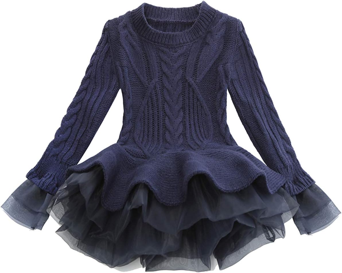 FKKFYY Long Sleeve Fall Sweaters for Girls - Stylish Comfort