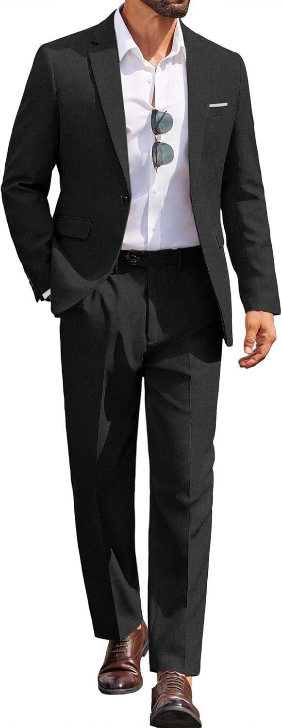 Classic Fit 2 Piece Suit Set for Men - Perfect for Any Occasion