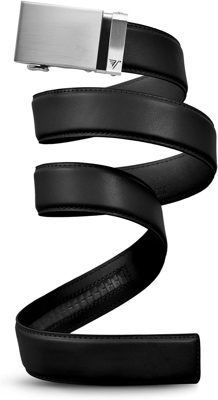 Mission Belt Men's Leather Ratchet Belt for Perfect Fit Every Time