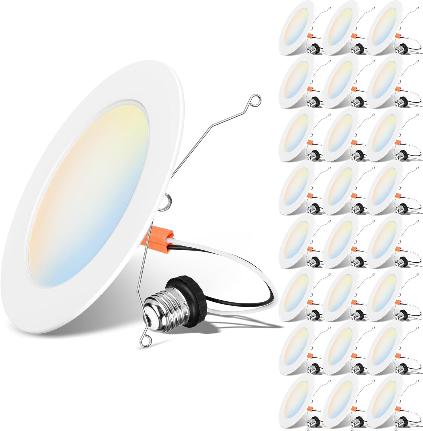 LVWIT LED Recessed Light 6Inch Color Selectable Dimmable Downlight