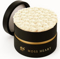 50 Preserved Roses for Women in Round Designer Box - Long-Lasting