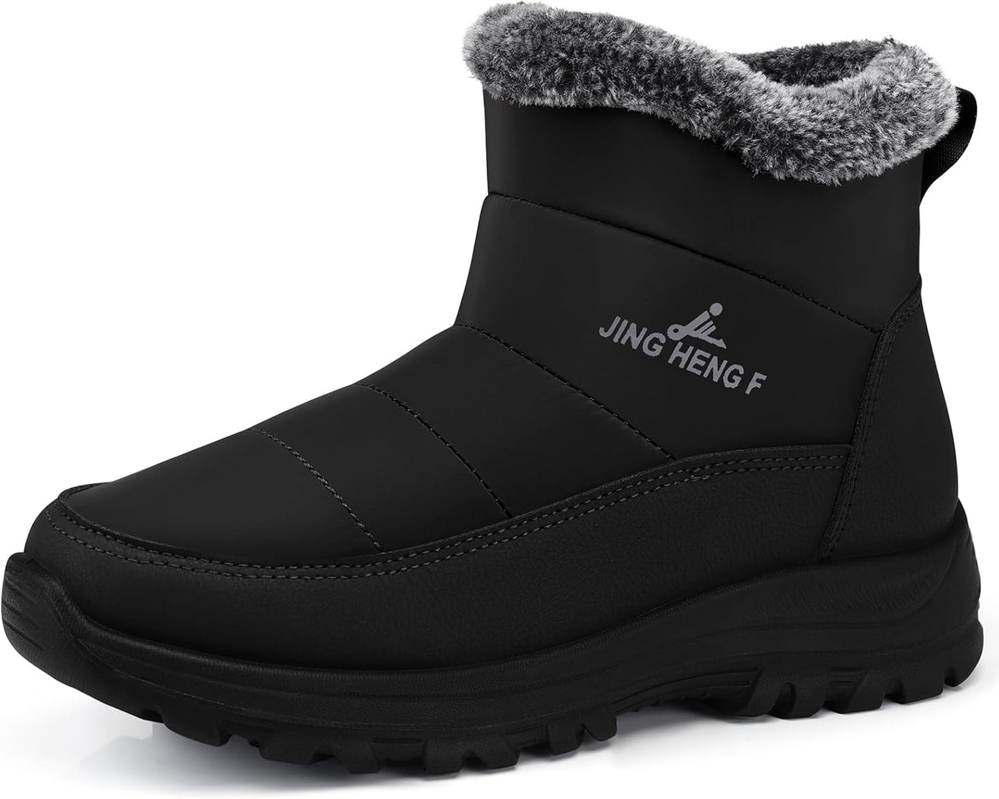SHIBEVER Winter Boots for Women: Warm, Water Resistant Ankle Shoes