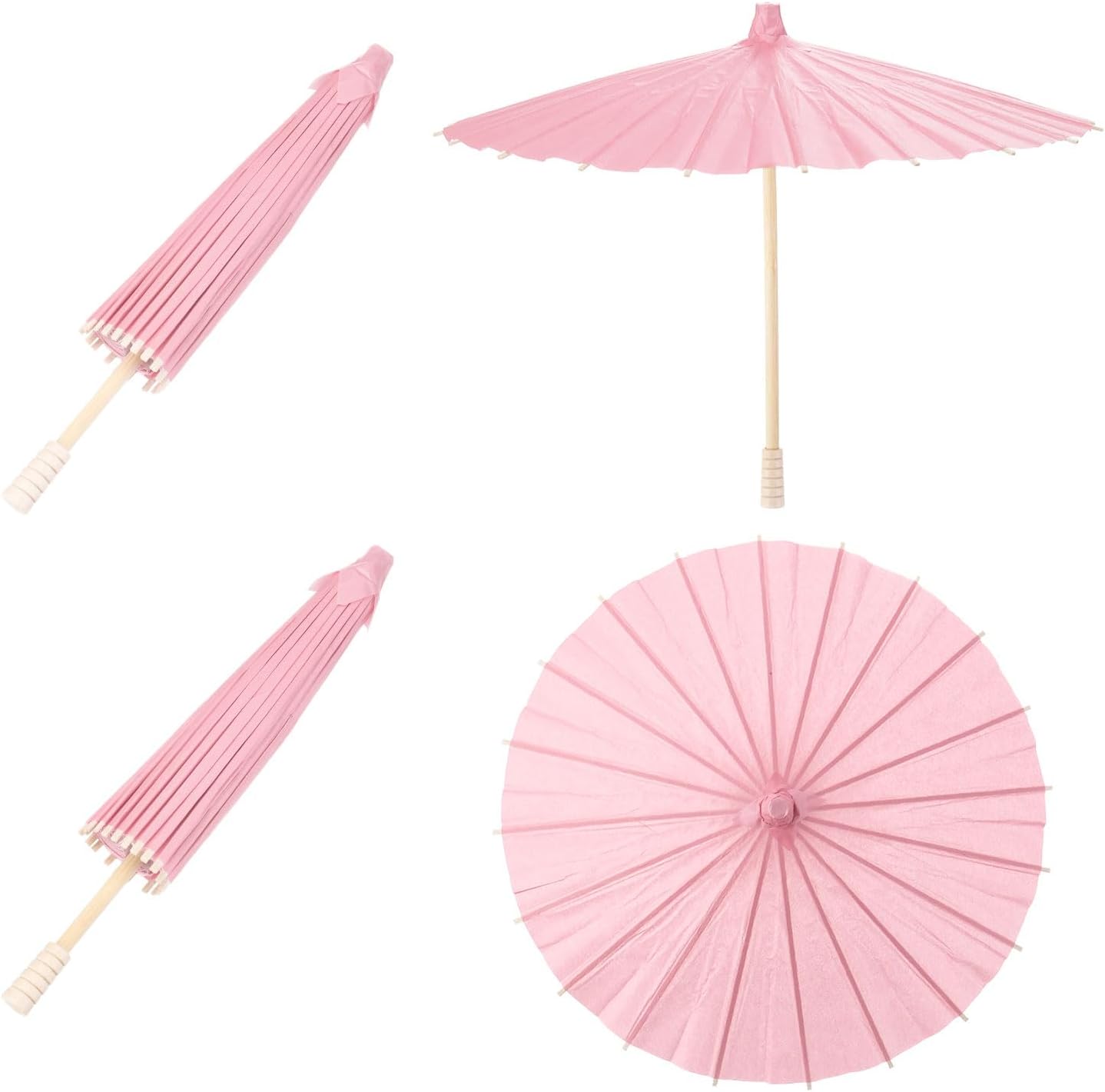 MECCANIXITY 12 DIY Paper Parasols - Pink Fun!