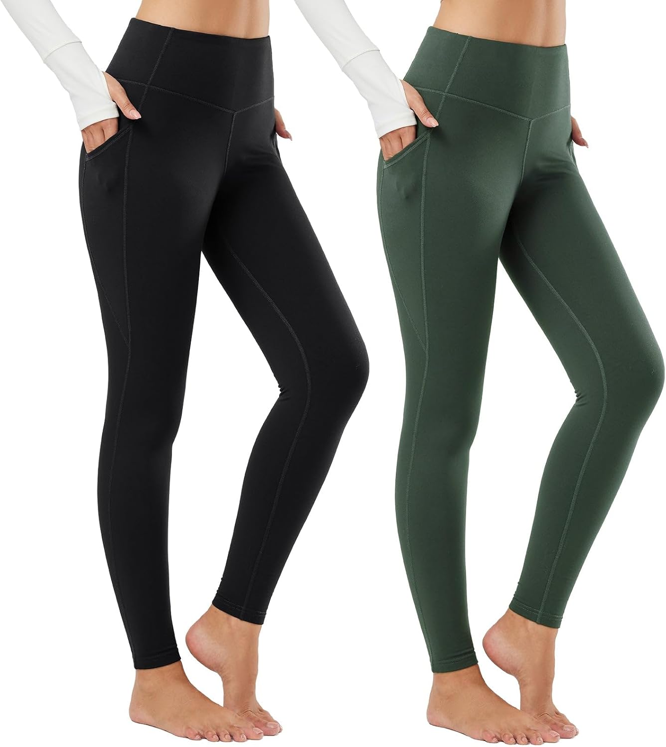 Baleaf Women's Fleece Lined Leggings for Cold Weather Comfort