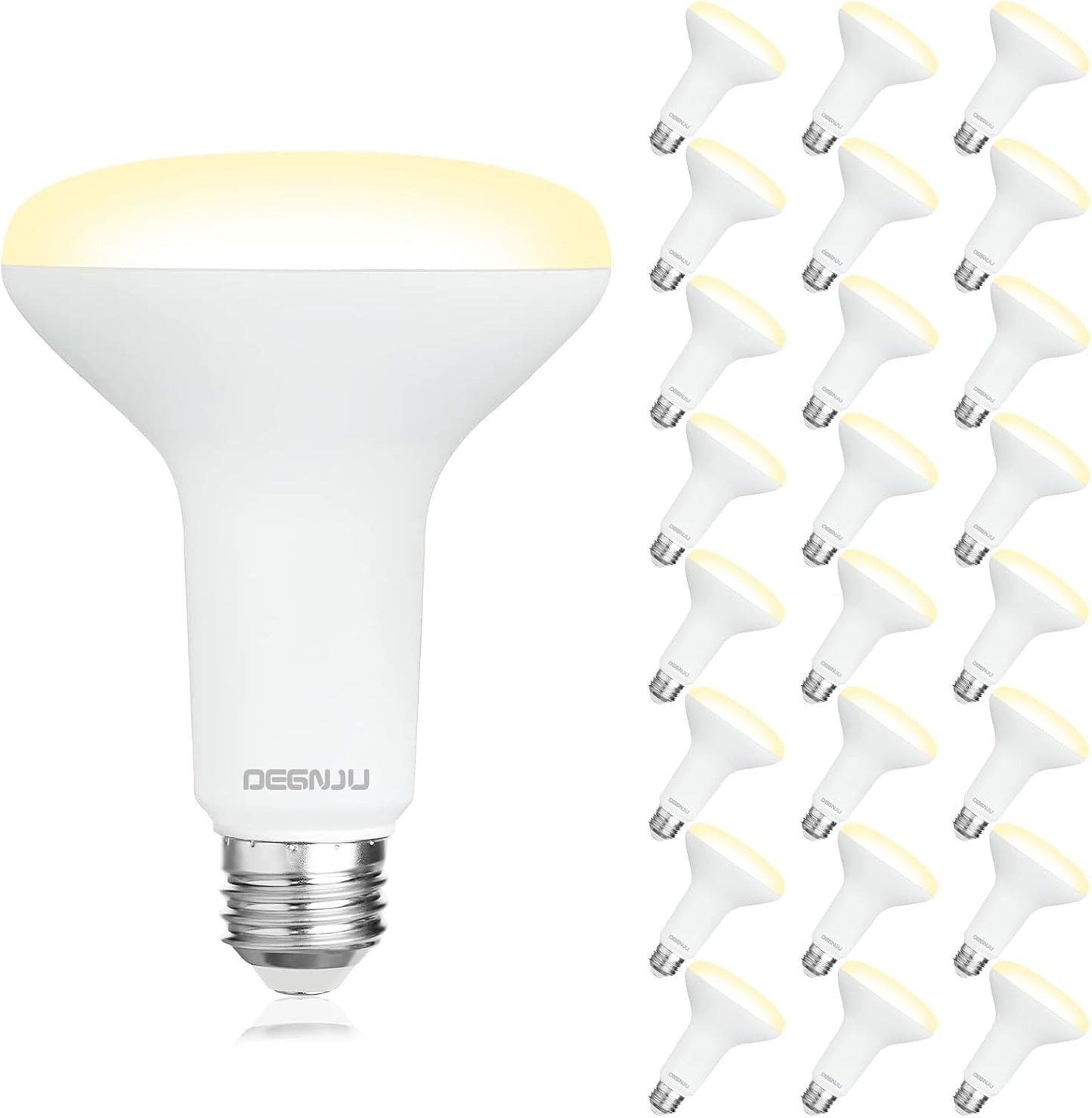 24 Pack Indoor Flood Light Bulbs - Dimmable BR30 LED 7W 65W