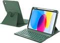 iPad 11th/10th Gen Case with Detachable Backlit Keyboard - 360