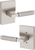 Kwikset Prava Knurled Passage Door Lever - Satin Nickel