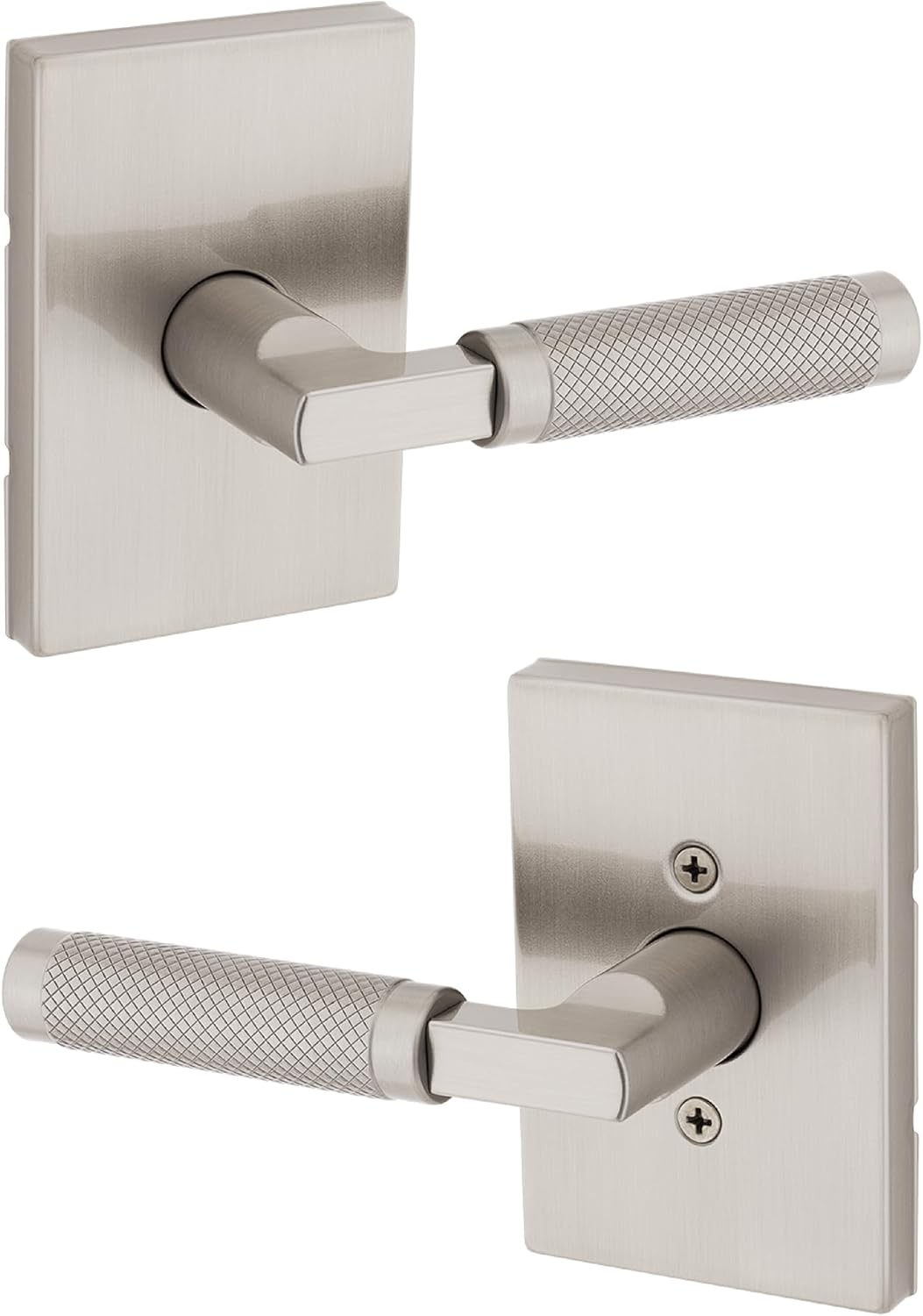 Kwikset Prava Interior Passage Door Knurled Handle for Closets