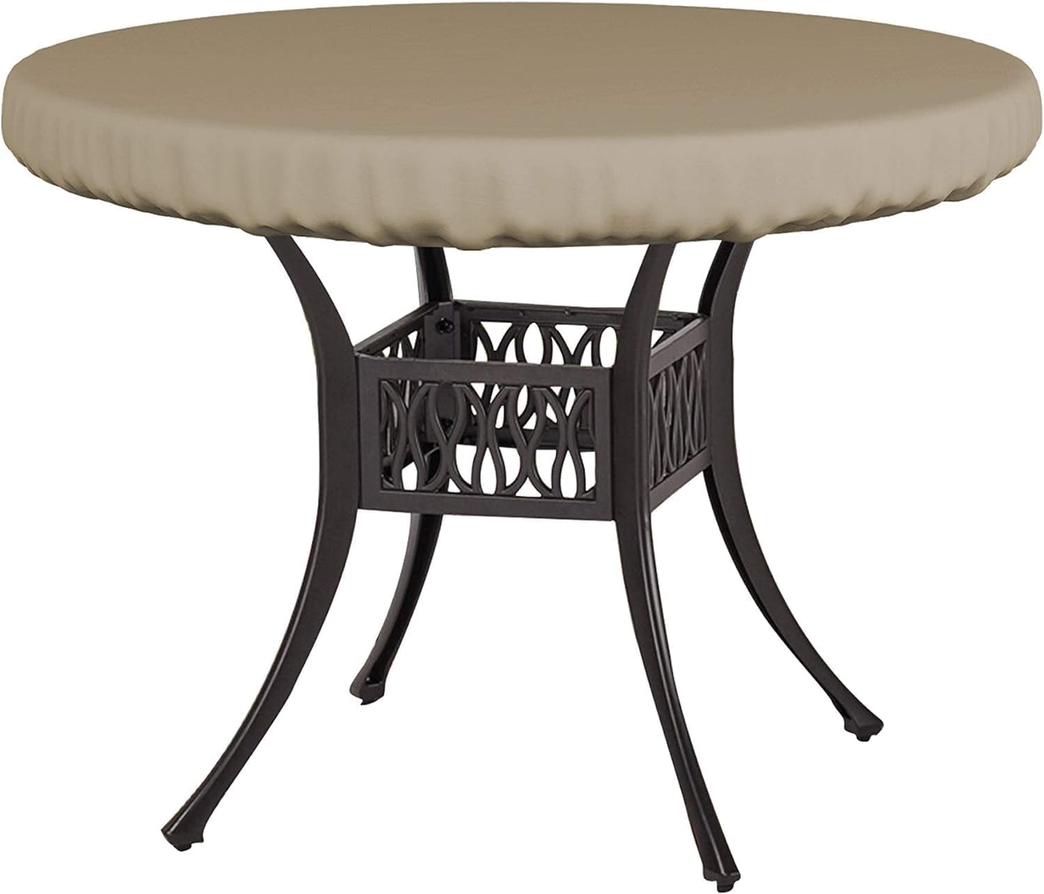 Durable Waterproof Round Table Top Cover for Outdoor Furniture