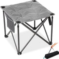 FUNDANGO Folding Camping Stool Oversized Foot Rest - Portable Comfort