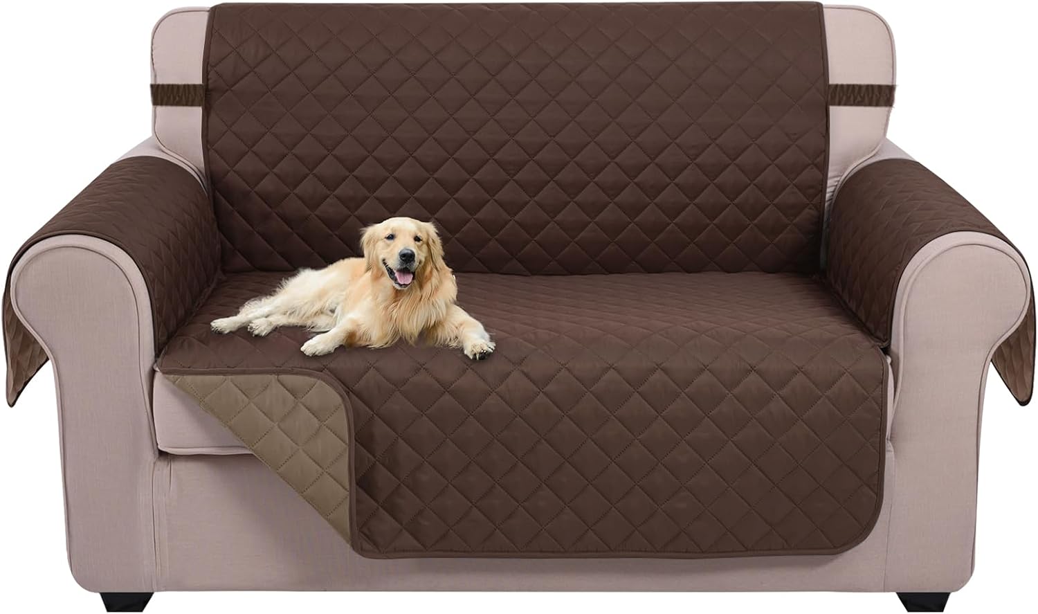 U-NICE HOME Loveseat Sofa Cover for Pets - Water Resistant Protector