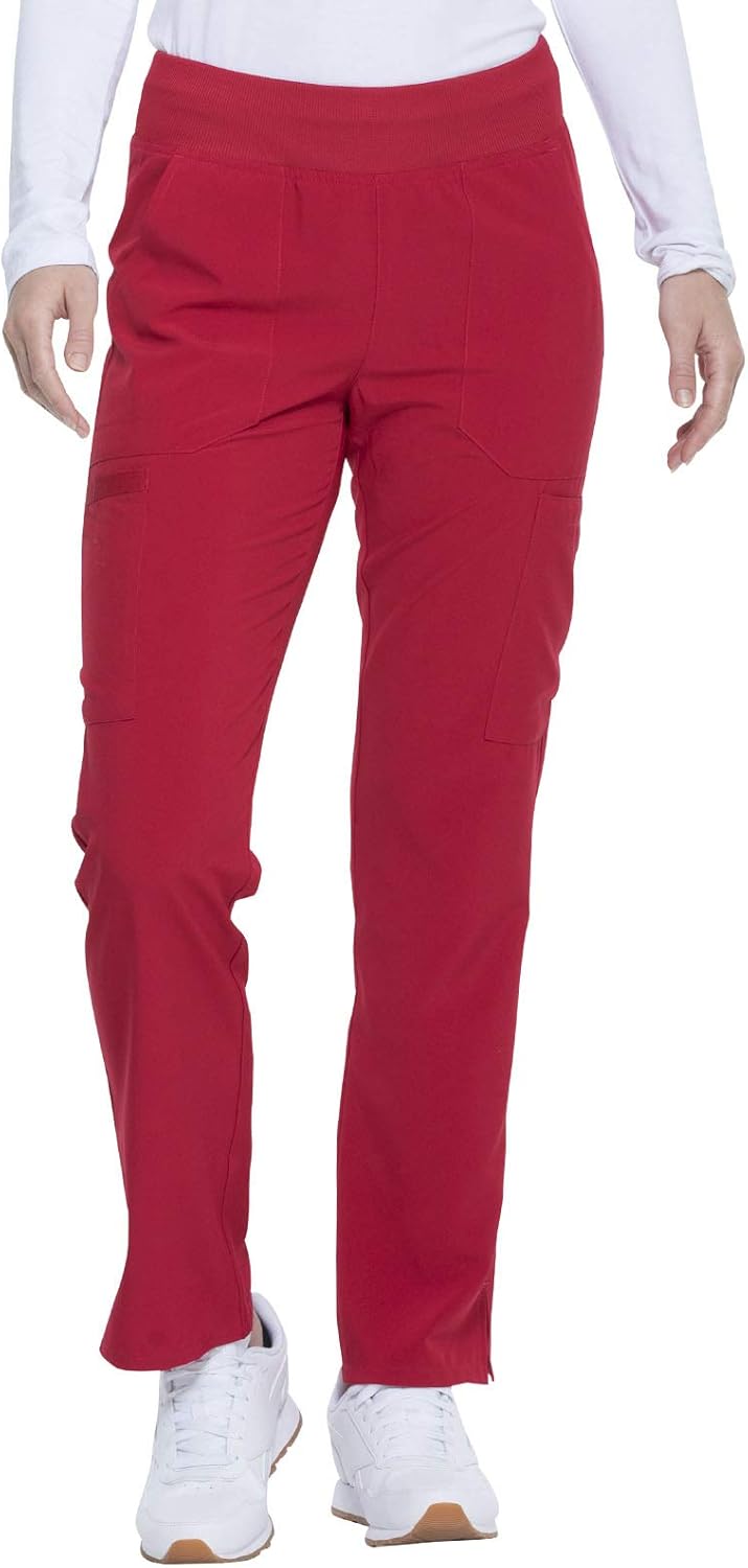 Yoga-Inspired Pull-On Scrub Pants for Women with Stretch