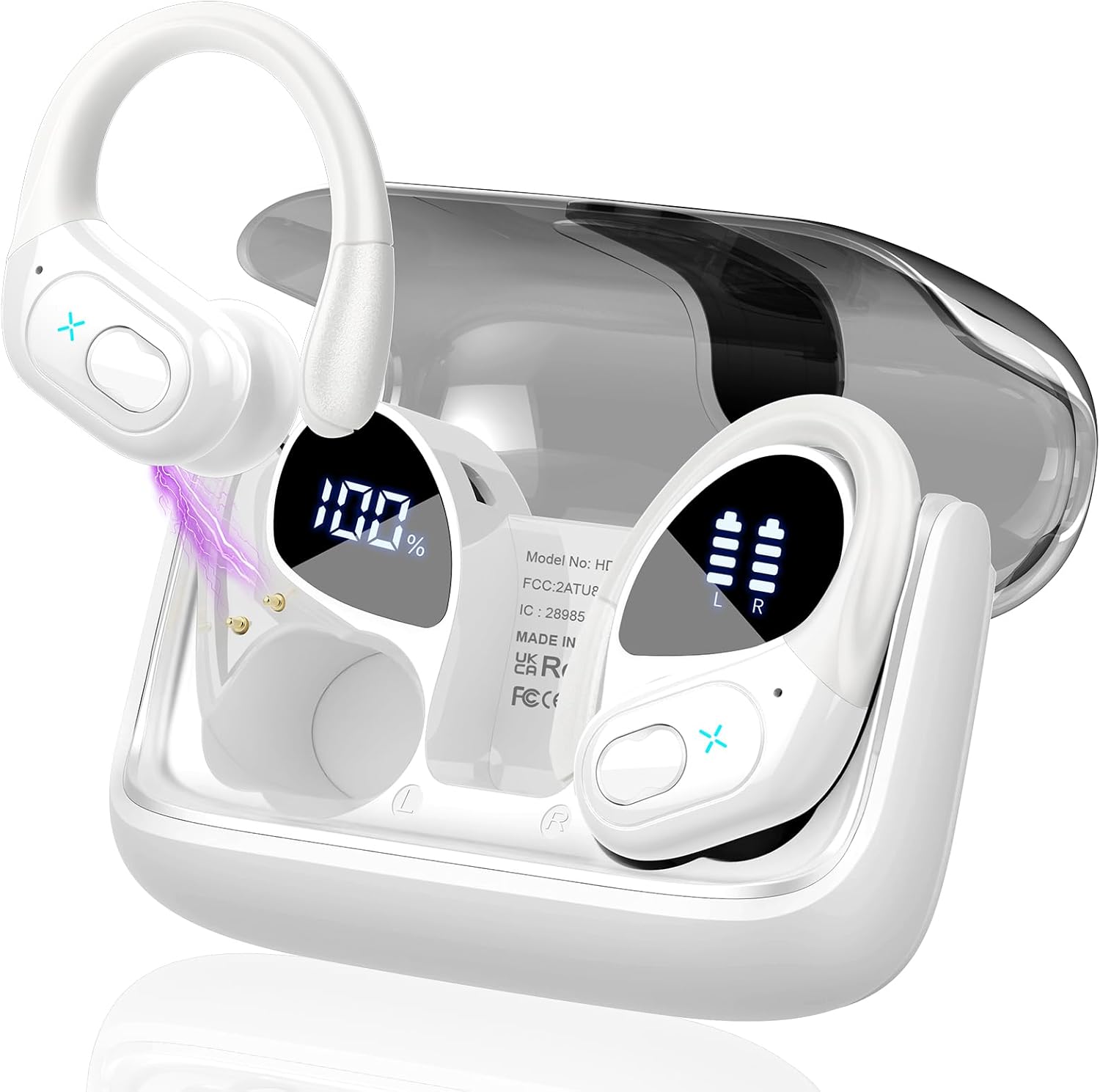 STECEi Wireless Earbuds: 75hrs Playback, IPX7 Waterproof, Sport Headphones